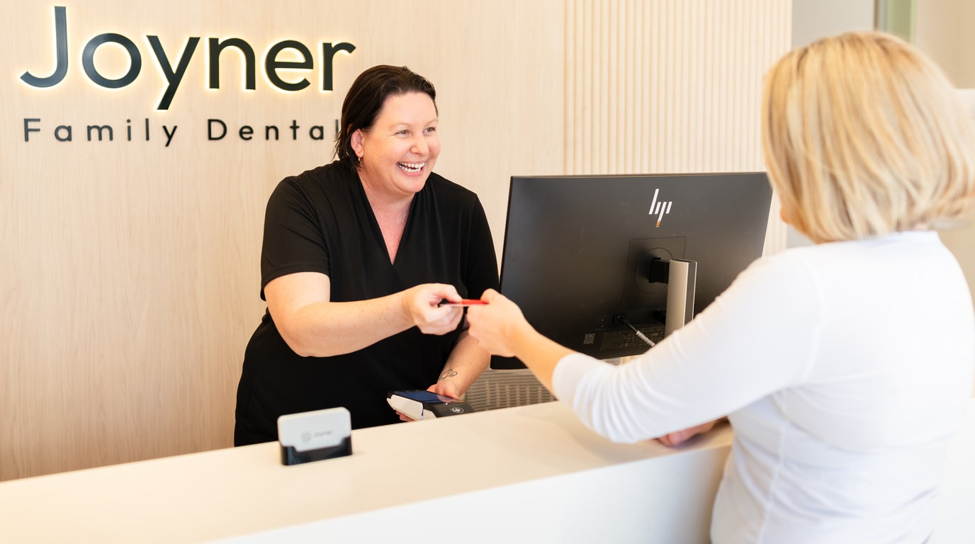 Cosmetic dental treatment room at Joyner Family Dental