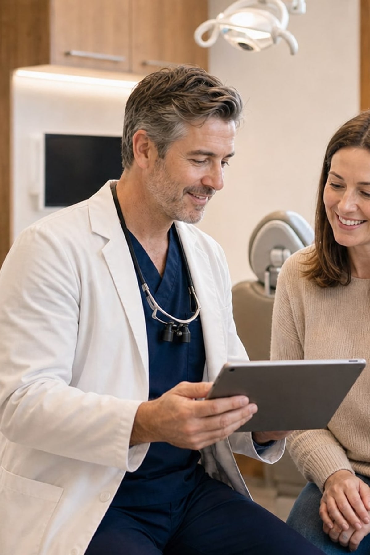 Patient receiving same-day emergency dental treatment