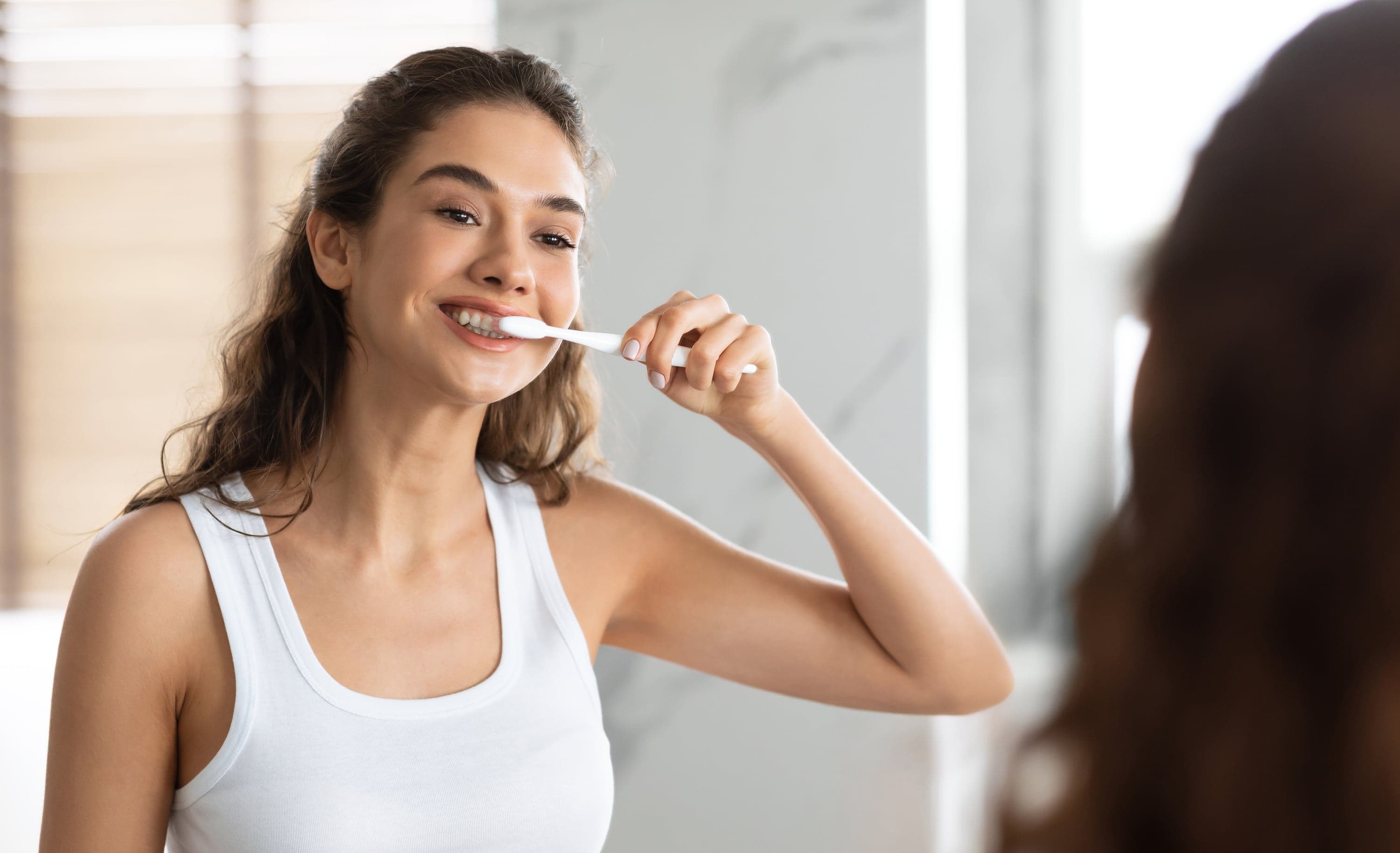 Dentist explaining gum health findings during a consultation