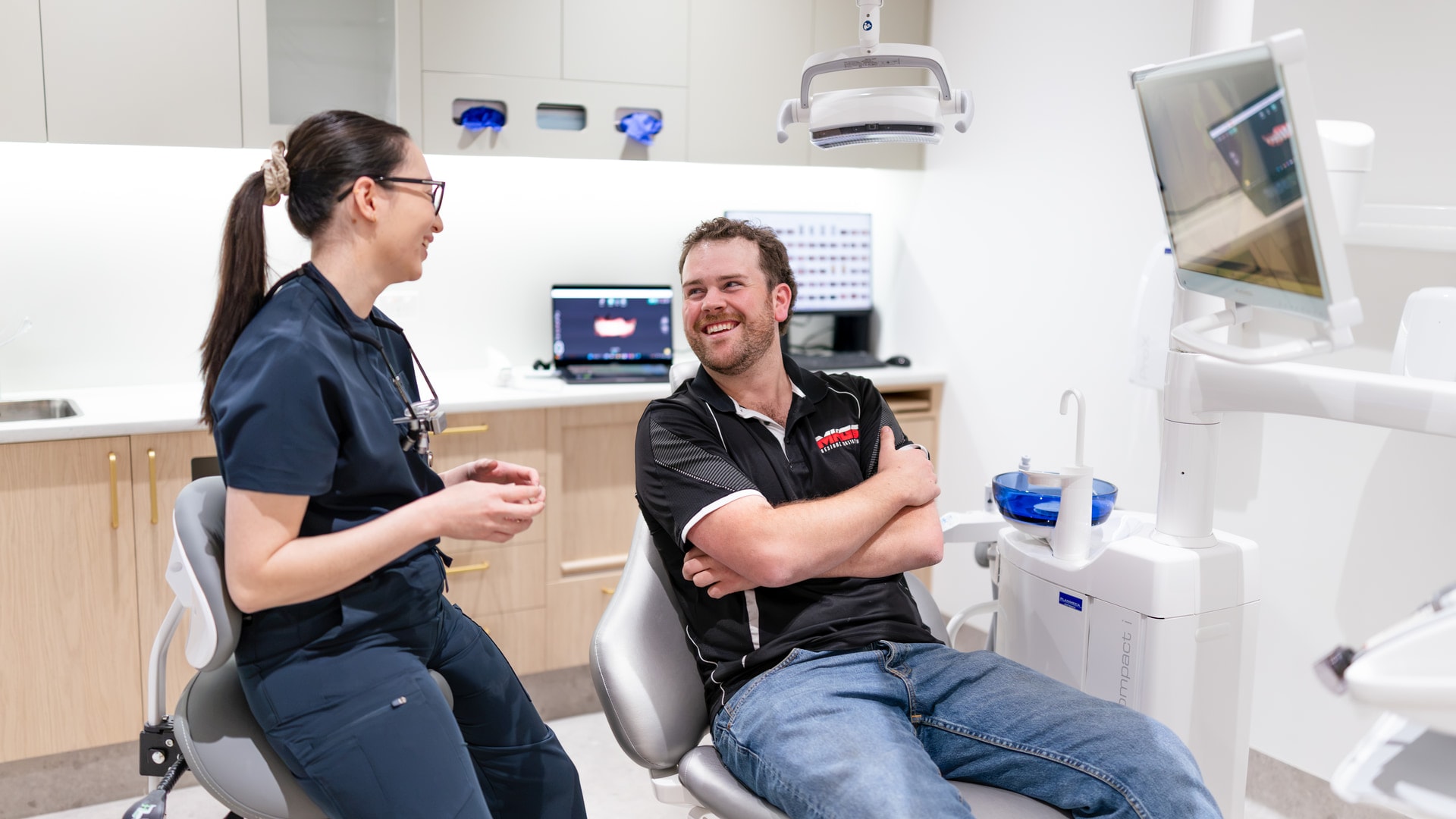 Calm, organised treatment room at Joyner Family Dental — prepared for a tooth extraction