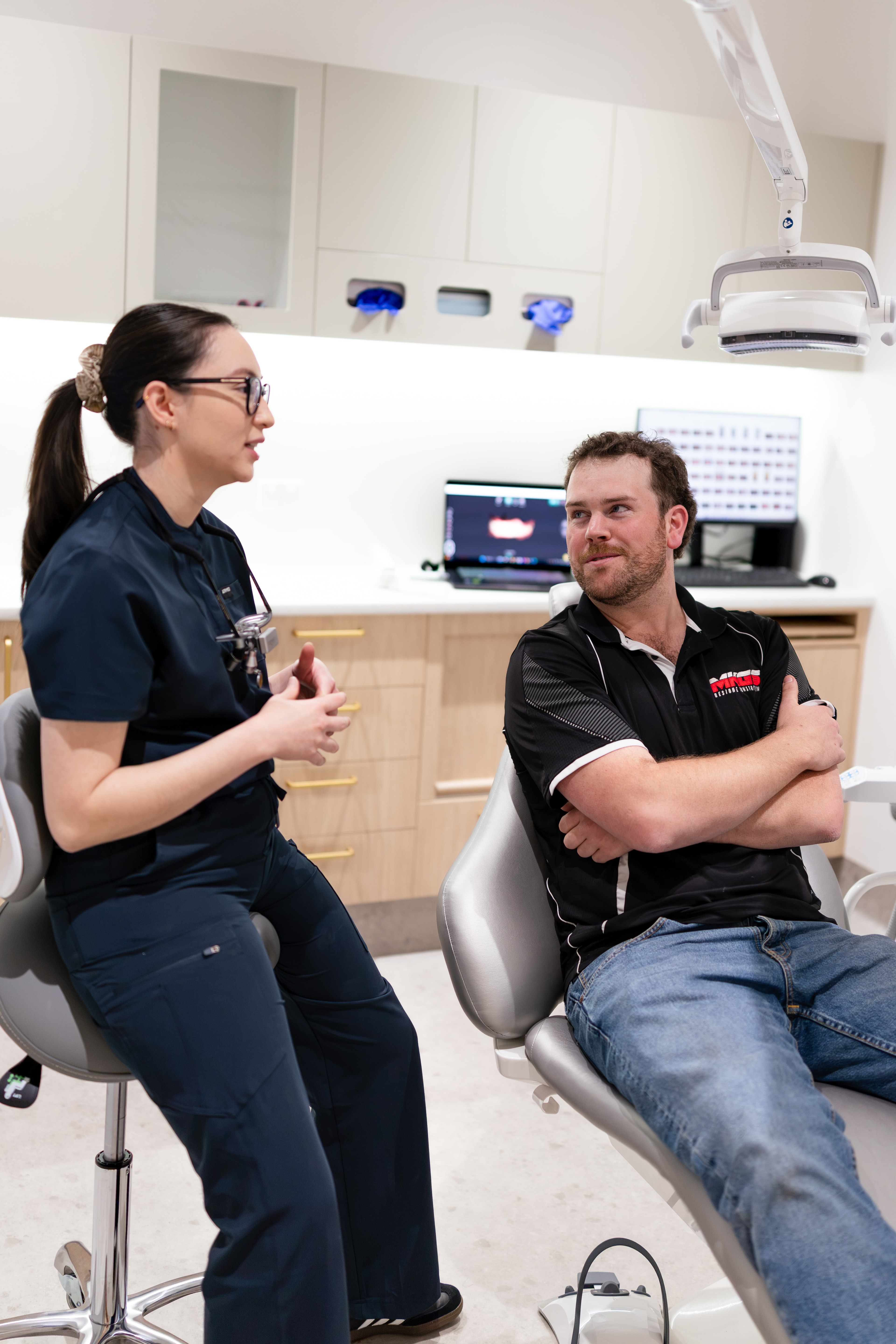 Patient approving their ClinCheck digital treatment plan